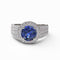 1.87ct Sapphire Gold Halo Engagement Ring - 06GG61S